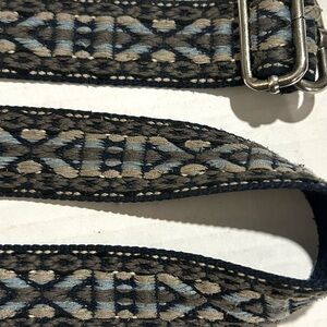 Vintage Woven Strap 1.5" Wide Crossbody Shoulder Bag 48" Max Length Boho 90s